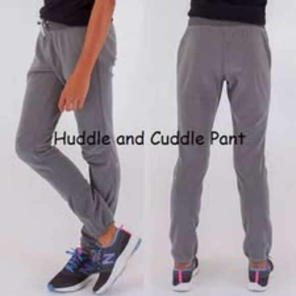 Ivivva Girl by Lululemon 🍋Huddle and Cuddle grey pant fuzzy fleece size 10 - Picture 2 of 5